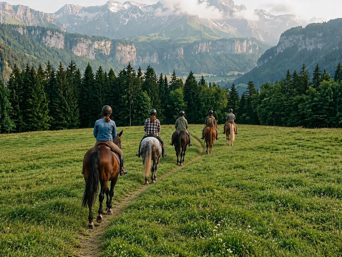 Balade à cheval en Haute-Savoie, autour de Sixt-Fer-à-Cheval
