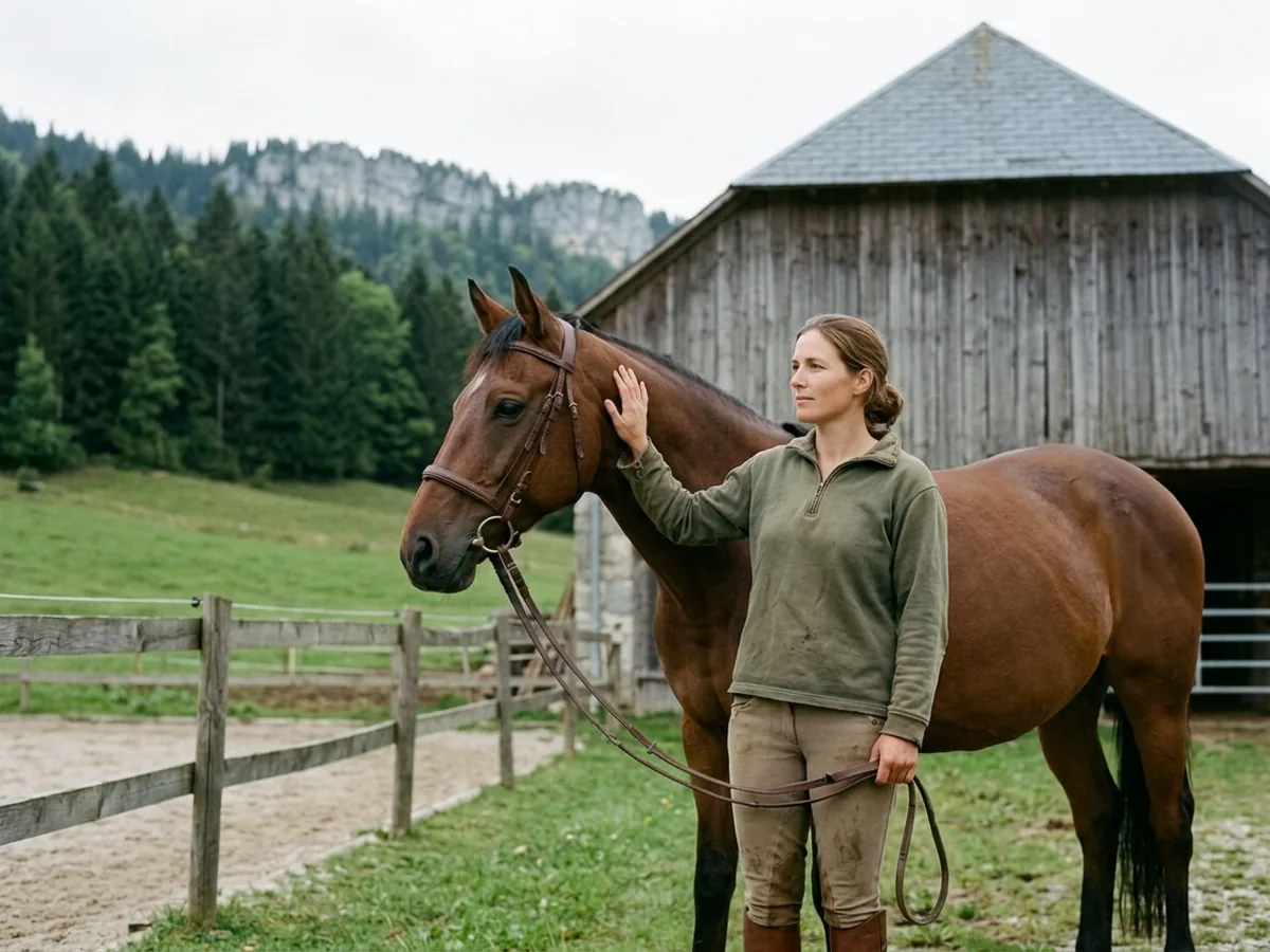 Cours d'équitation à Sixt-Fer-à-Cheval, Haute-Savoie