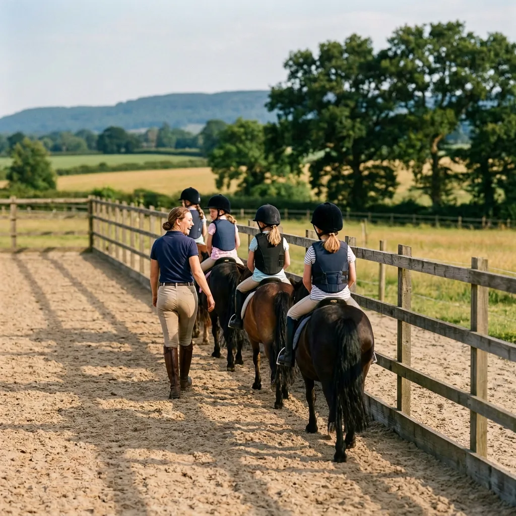 Cours de poney à Sixt-Fer-à-Cheval, Haute-Savoie